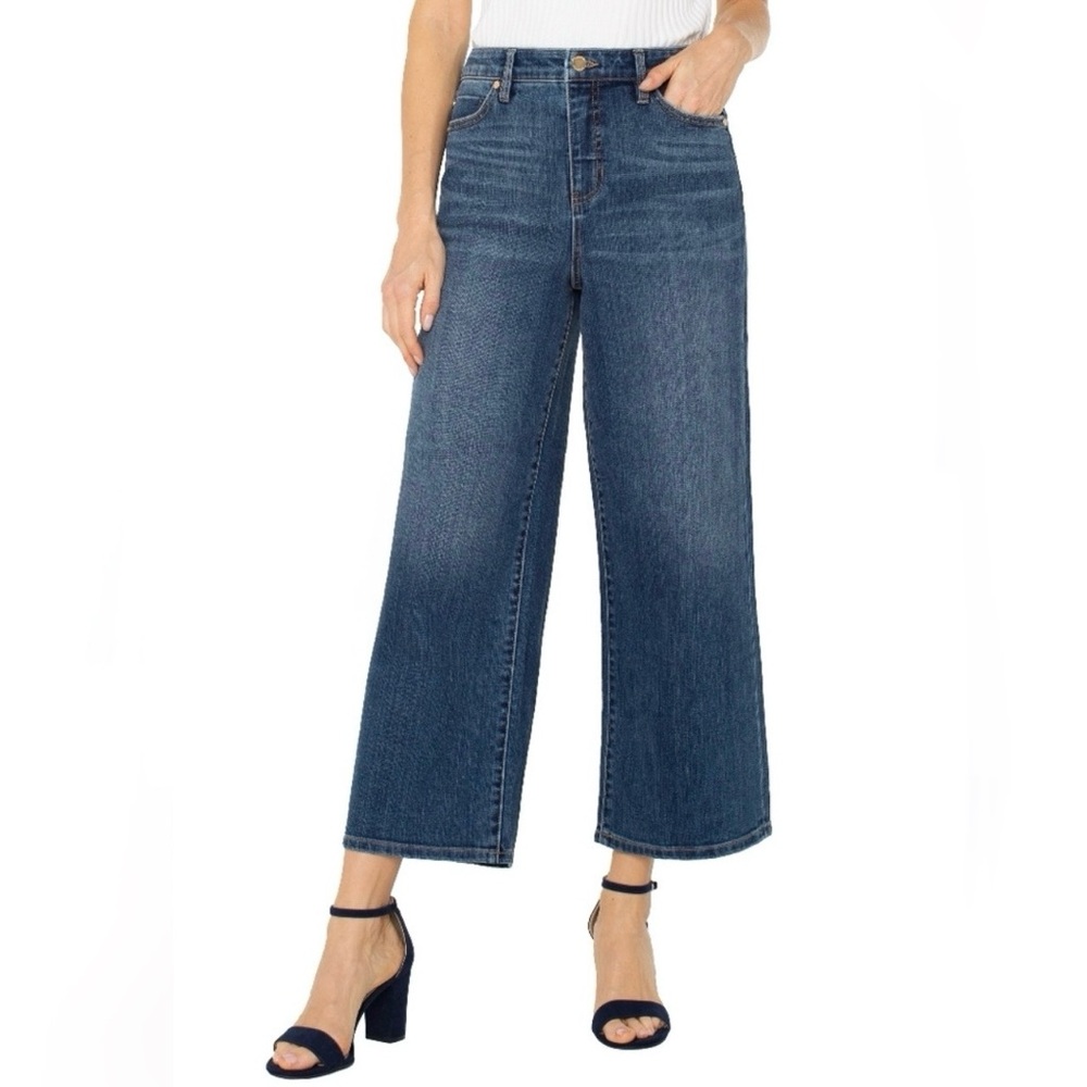 NWT Liverpool Stride High Rise Wide Leg Crop Jeans